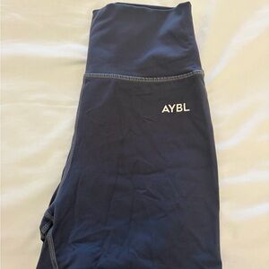 AYBL Women's Dark Blue High-Rise Bike Shorts